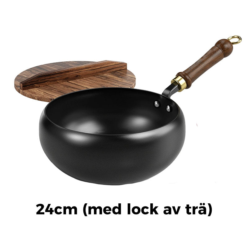 🎁🔥 Hållbar gjutjärnspanna – oemaljerad & presentklar!