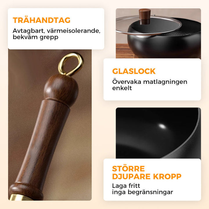 🎁🔥 Hållbar gjutjärnspanna – oemaljerad & presentklar!
