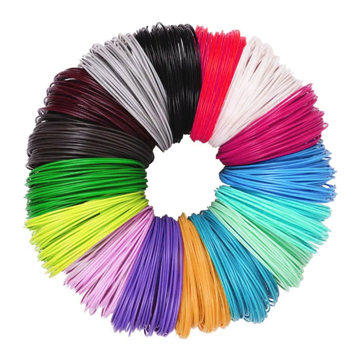 🎨 3D Pen Filament Set – 100m i 10 färger